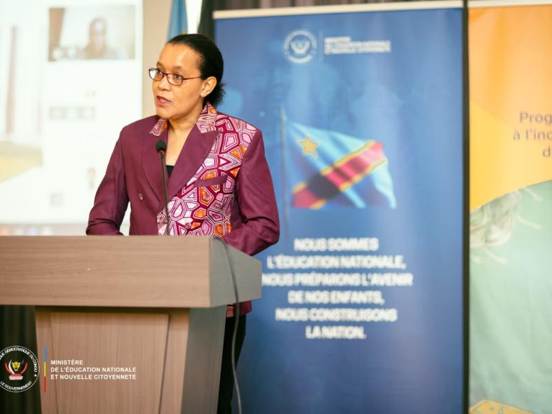 La ministre de l'éducation nationale Raissa Malu [photo d'illustration]