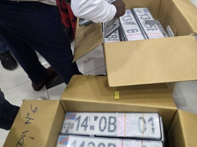 Des nouvelles plaques d’immatriculation réceptionnées par la DGI