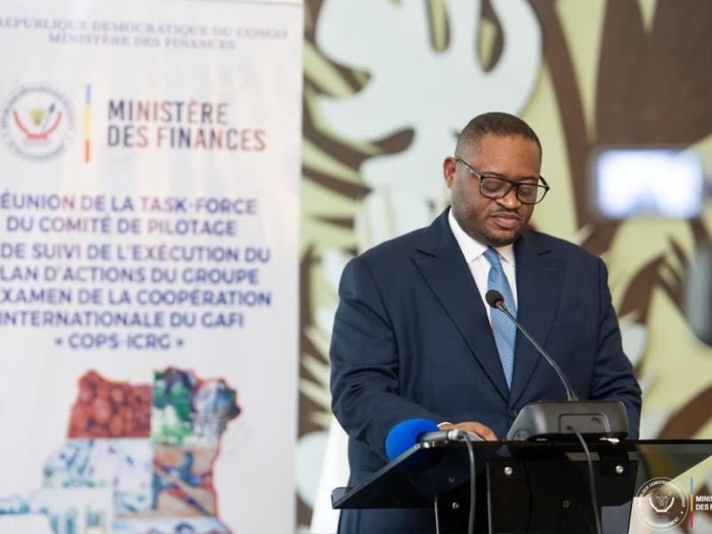 Doudou Fwamba annonce 90 % d’exécution du plan GAFI et accélère la sortie de la RDC de la liste grise