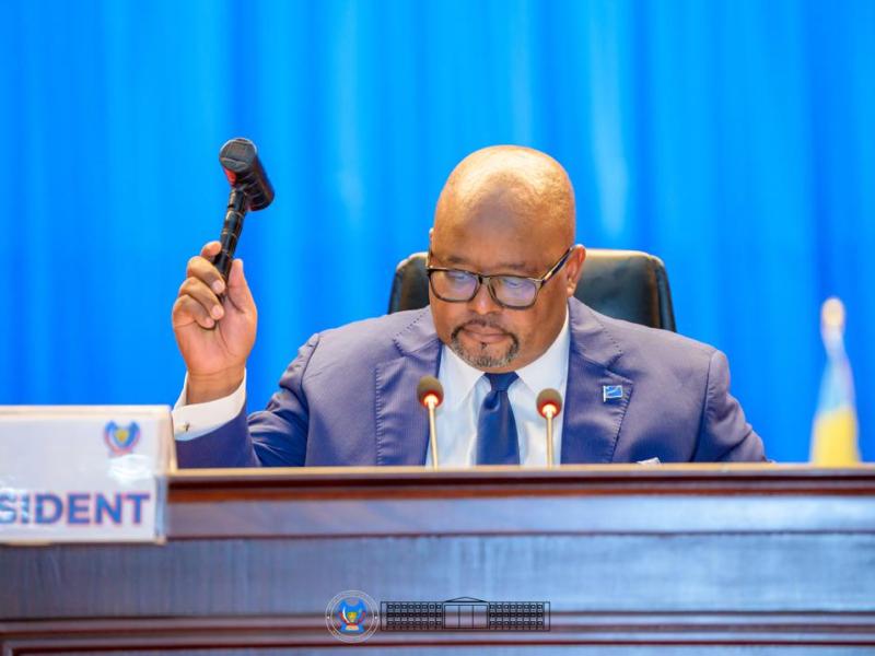 Aimé Boji Sangara,  président de l’Assemblée nationale de la RDC