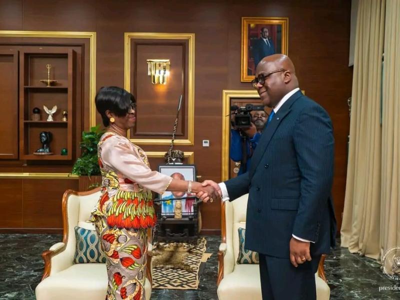 Le Président Félix Tshisekedi et Juliana Lumumba [photo d'illustration]