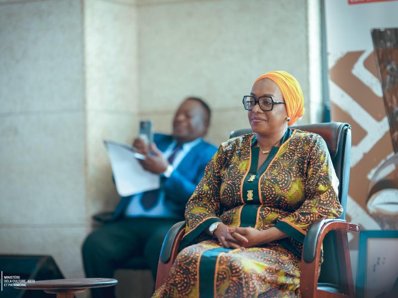Yolande Elebe, ministre de la Culture, Arts et  Patrimoine de la République démocratique du Congo (RDC)