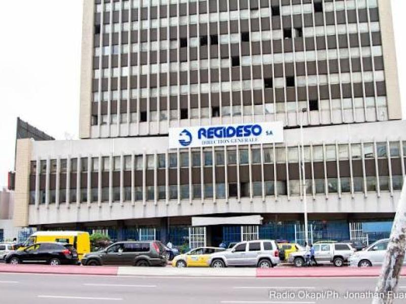 Le bâtiment administratif de la REGIDESO à Kinshasa