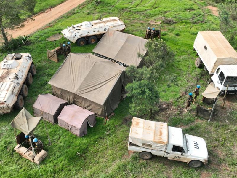 Une base militaire mobile de la MONUSCO [photo d’illustration]