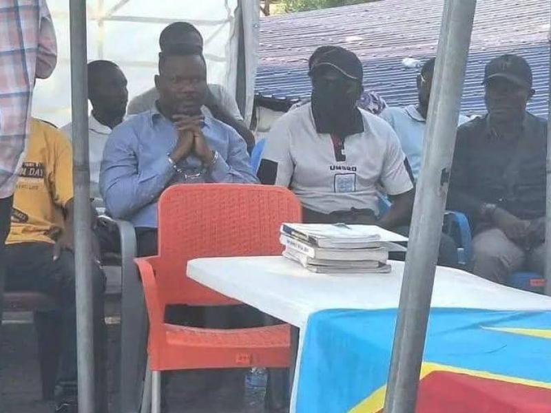 Le Docteur David Balanganayi, en plein audience en flagrance au Tribunal de grande instance de Kinshasa/Kinkole