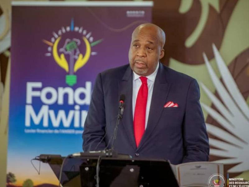 Le ministre des Ressources hydrauliques et de l’électricité, Aimé Sakombi Molendo [photo d'illustration]