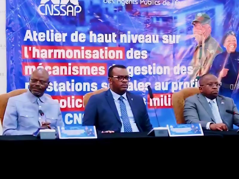 Les VPM Shabani, Kabombo et Lihau pilotent l’atelier de haut niveau consacré à l’harmonisation des prestations sociales des militaires et policiers