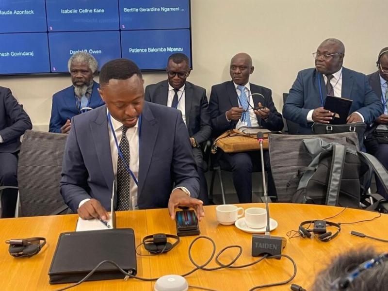 Le DG de la SNEL, Teddy Lwamba, lors de la réunion de printemps, organisée à Washington DC