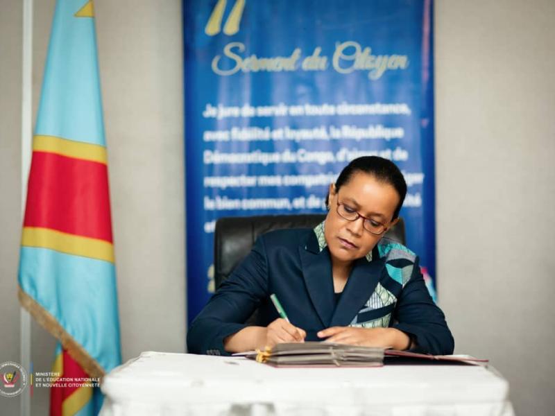 Raïssa Malu, ministre de l’Éducation Nationale et Nouvelle Citoyenneté, en RDC [photo d’illustration]