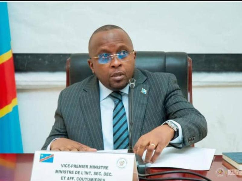 Le VPM en charge de l'intérieur, Jacquemain Shabani Lukoo