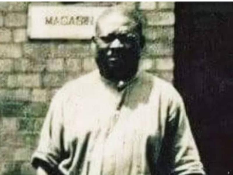 Le prophète Simon Kimbangu lors de sa détention dans la ville d'Elisabethville