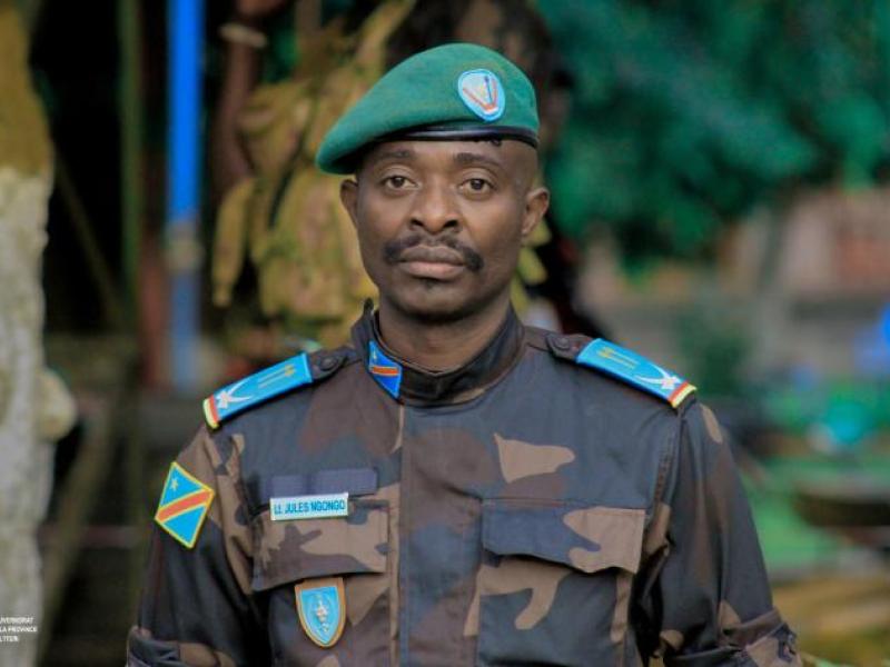 Le lieutenant Jules Ngongo, porte-parole de l’Armée congolaise en province de l’Ituri