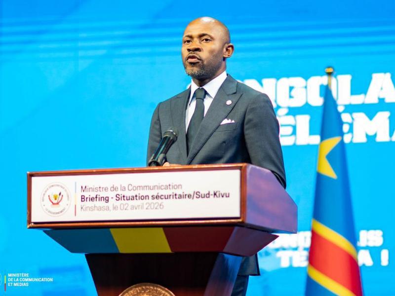 Patrick Muyaya, ministe de la Communication et Médias, porte-parole du Gouvernement de la République démocratique du Congo