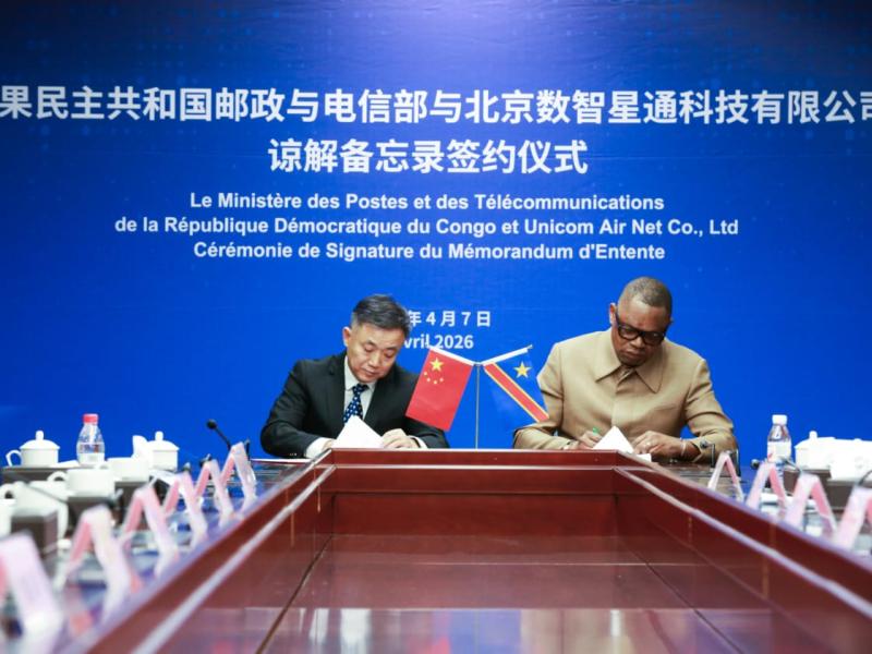 Signature d’un accord historique entre la RDC et une entreprise chinoise pour un premier satellite souverain