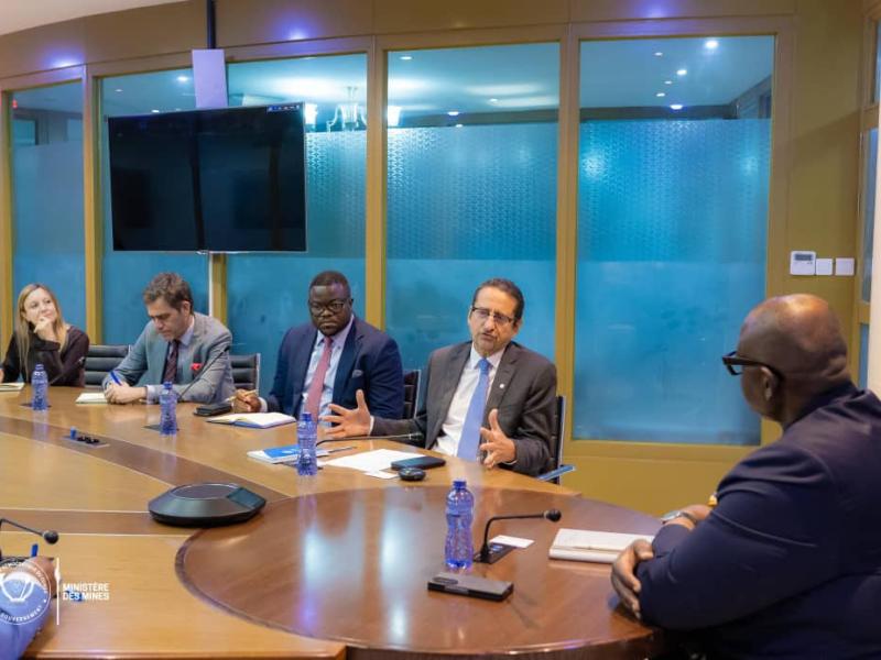 Échange entre le ministre des Mines de la RDC, Louis W. Kabamba, et la délégation du Système des Nations Unies
