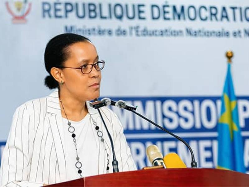 Raissa Malu, ministre de l’Éducation et Nouvelle Citoyenneté en RDC