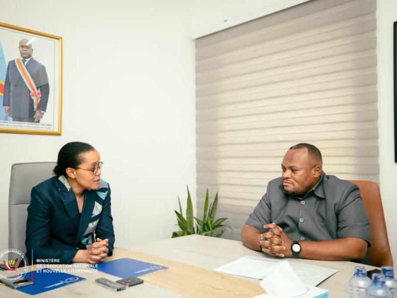 La ministre Raïssa Malu et le Gouverneur Daniel Bumba [photo d’illustration]