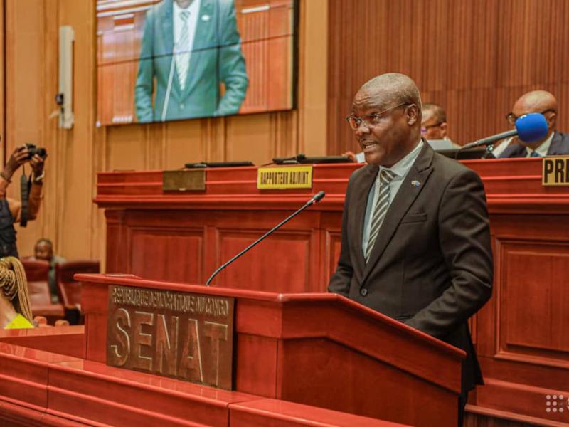 AKPADJI Alain, représentant du Fonds des Nations Unies pour la Population (UNFPA) au perchoir du Sénat congolais