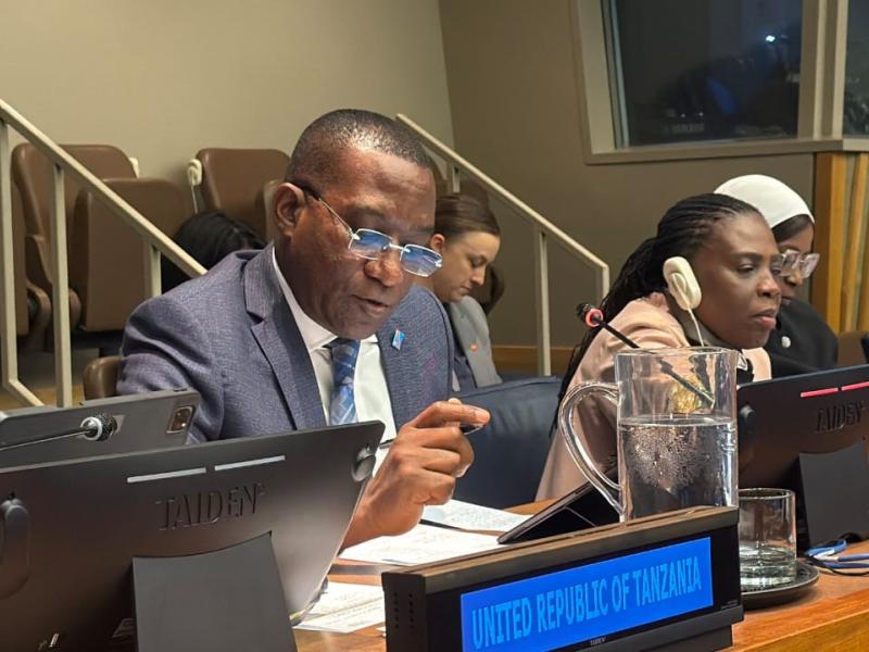 Le ministre du Plan, Guylain Nyembo, lors de cette session à New York [photo d'illustration]