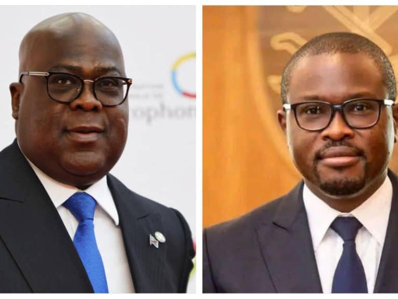 Le chef de l'État congolais Félix-Antoine Tshisekedi et le nouveau Président du Bénin, Romuald Wadagni [ Photo d'illustration]