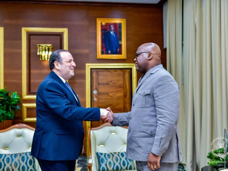 L’ambassadeur turc en RDC, Murat Ülkü, reçu par le Président de la République Félix Tshisekedi
