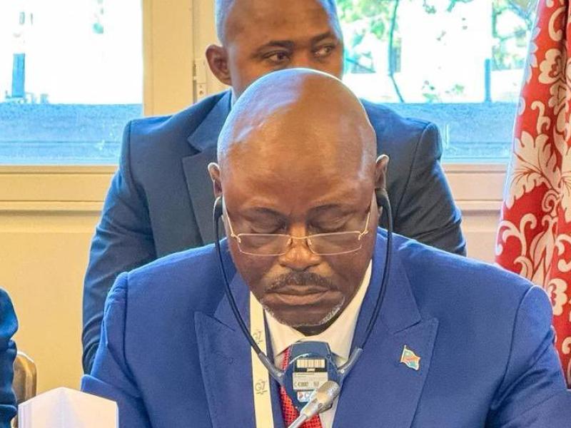 Le VPM de la Défense en RDC, Guy Kabombo Muadiamvita