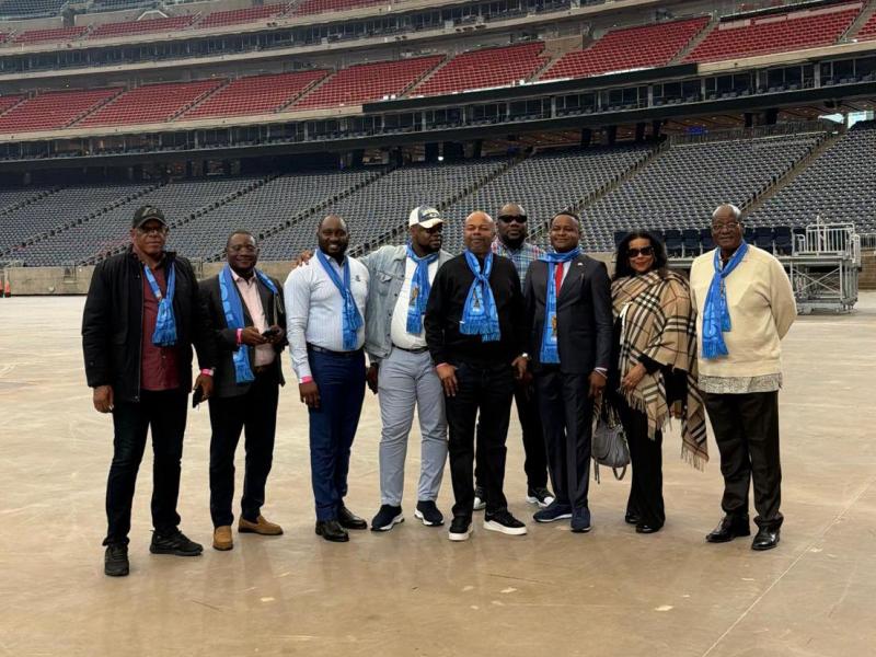 La délégation de RDC en prospection des sites de la Coupe du Monde à Houston