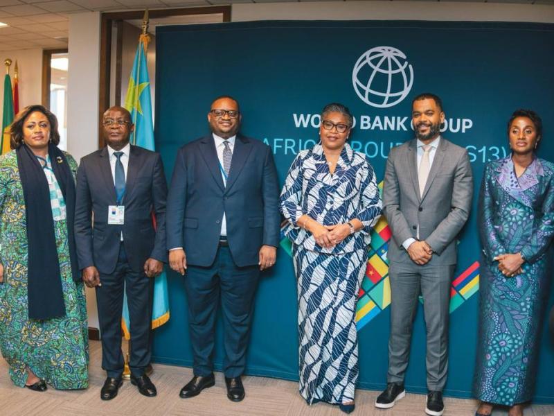 La Première Ministre Judith Suminwa Tuluka, à Washington, accompagnée de quelques membres de son Gouvernement