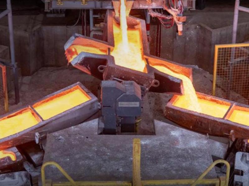 Fonderie des anodes de cuivre [photo d'illustration]