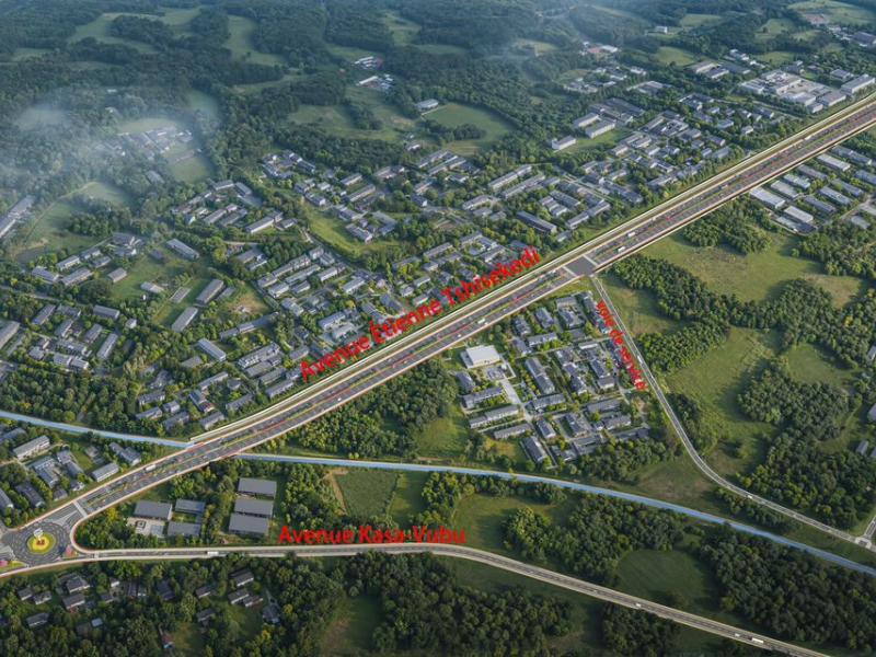 La maquette de présentation du nouveau boulevard Dr Étienne Tshisekedi