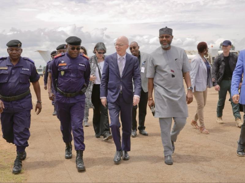 James Swan, chef de la MONUSCO, en mission à Beni, au Nord-Kivu, ce 20 avril 2026