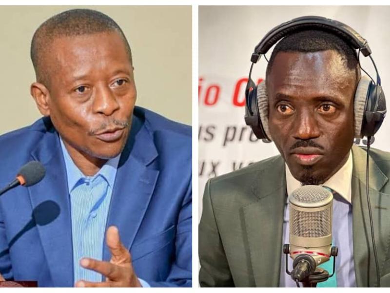 Le Président national de l'ASADHO, Jean-Claude Katende et l'opposant congolais Prince Epenge