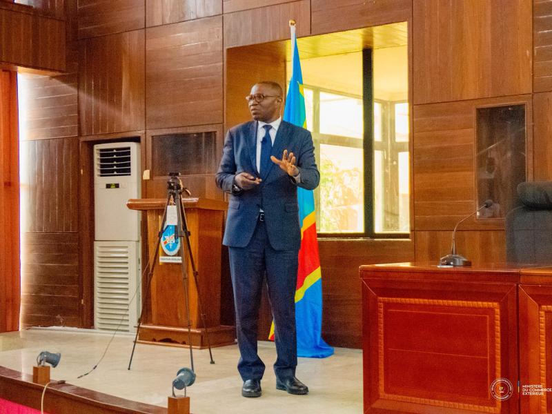 Le ministre du Commerce extérieur Julien paluku Kahongya au CHESD [photo d'illustration]