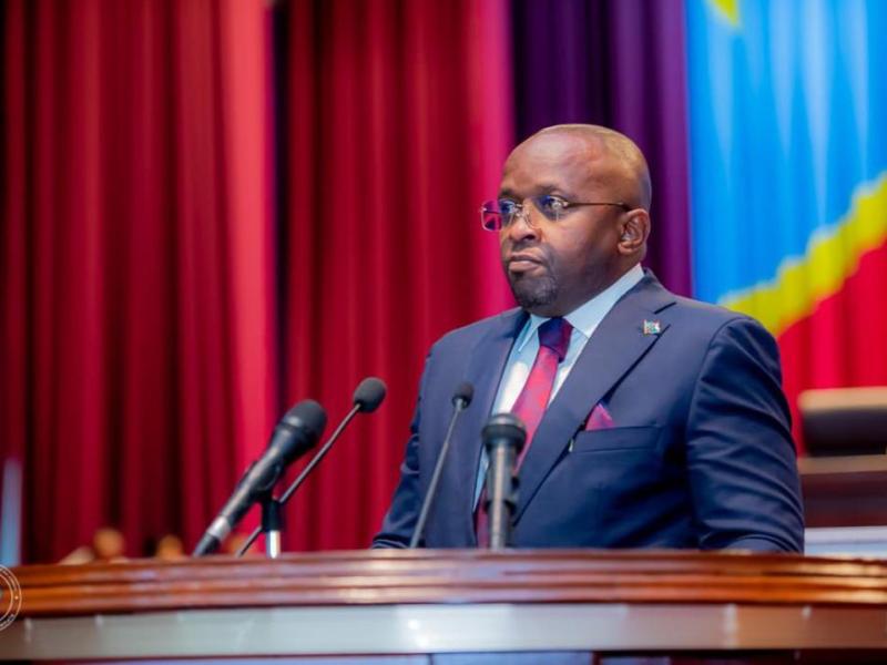 Le VPM Jacquemain Shabani Lukoo devant les députés nationaux [photo d’illustration]