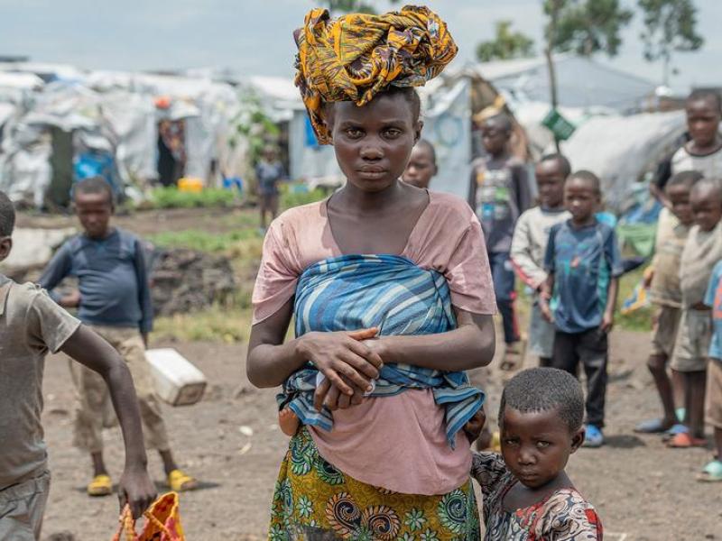 Des personnes déplacées par le conflit armé [photo d'illustration]