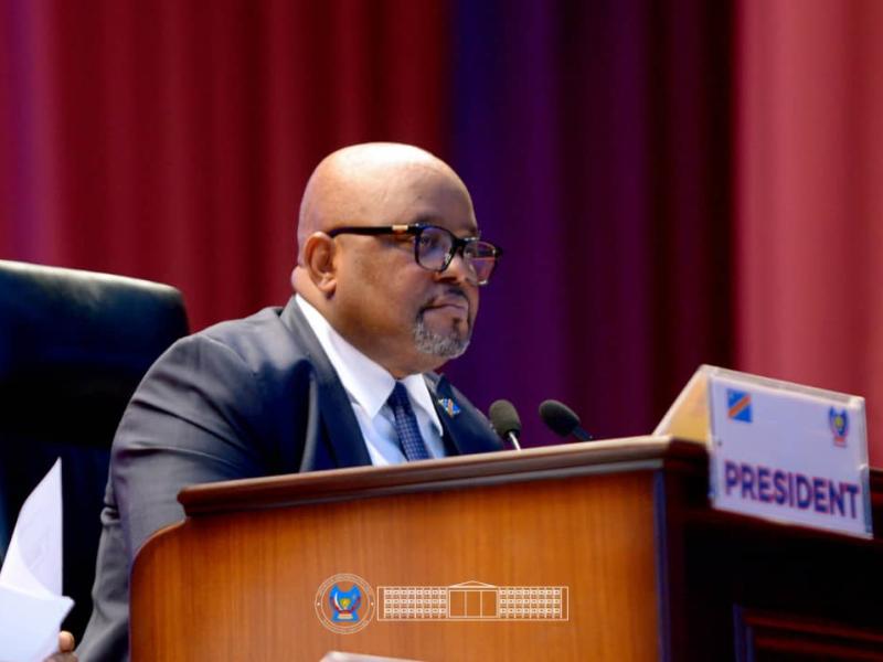 Le Speaker de la Chambre basse du Parlement, Aimé Boji Sangara