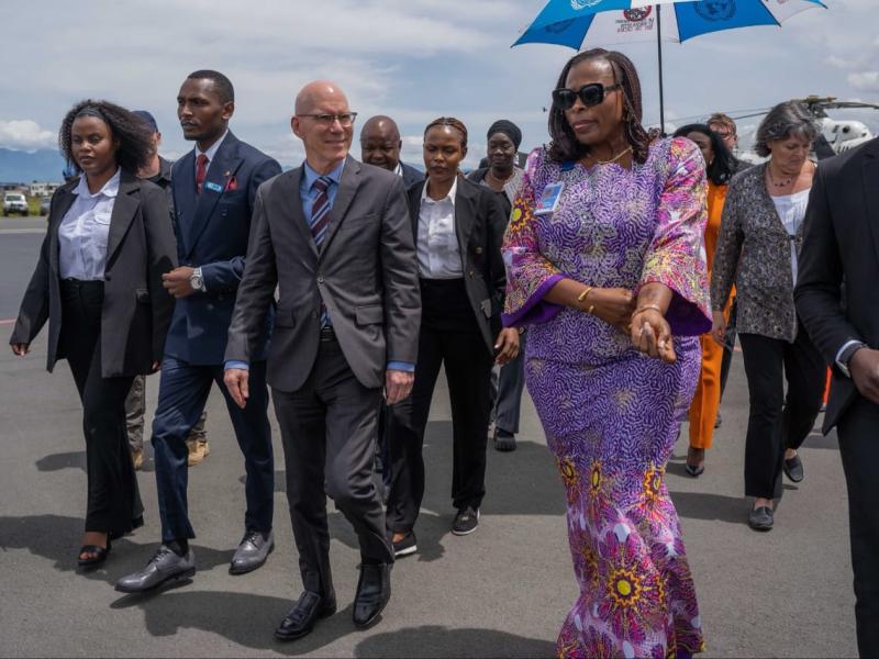 James Swan, chef de la MONUSCO, lors de son arrivée à Goma [photo d’illustration]