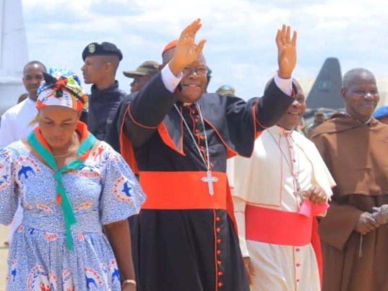 Arrivée du Cardinal Fridolin Ambongo en Ituri
