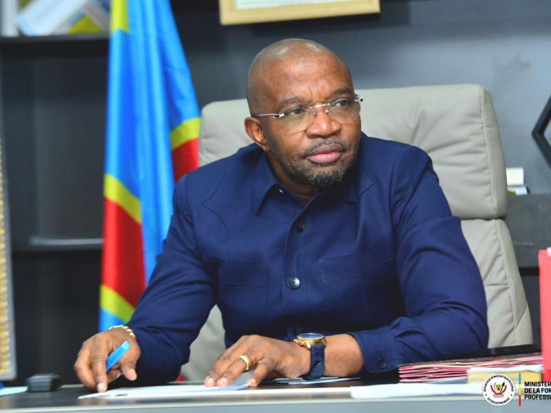 Le ministre de la Formation professionnelle, Marc Ekila Likombo [photo d'illustration]
