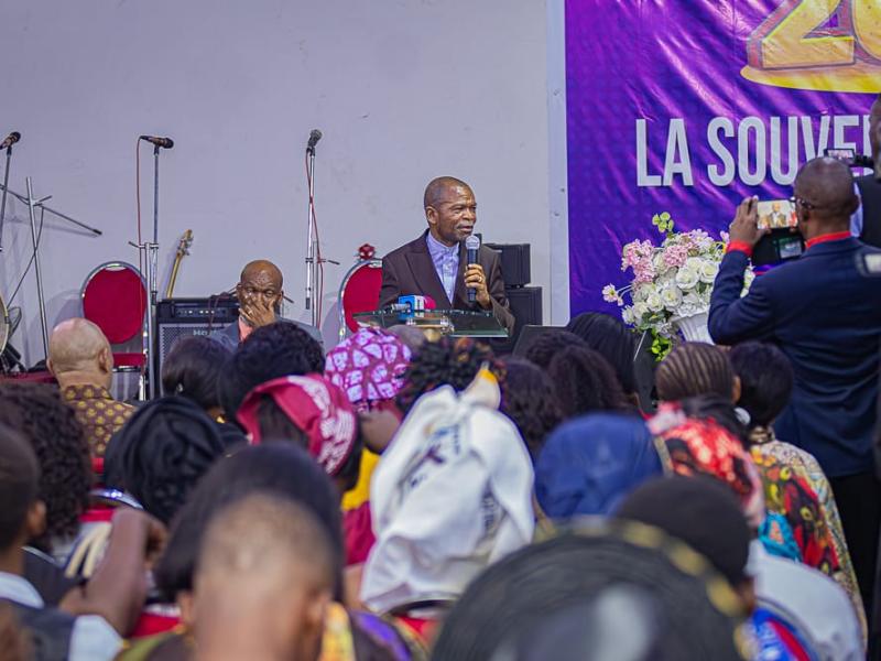 L’archevêque Evariste Ejiba Yamapia lors de cette activité de sensibilisation à Kinshasa [photo d'illustration]