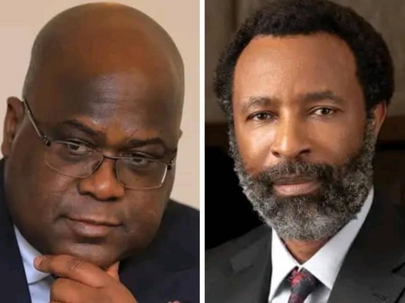 Le Président Félix-Antoine Tshisekedi Tshilombo et le député Crispin Mbindule. [Photo d'illustration]