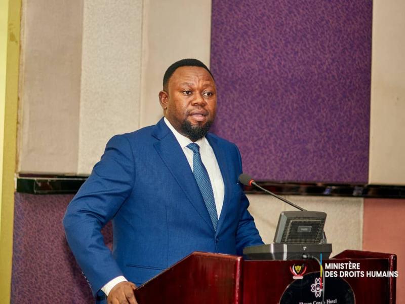Le ministre congolais de Droits humains, Samuel Mbemba Kabuya
