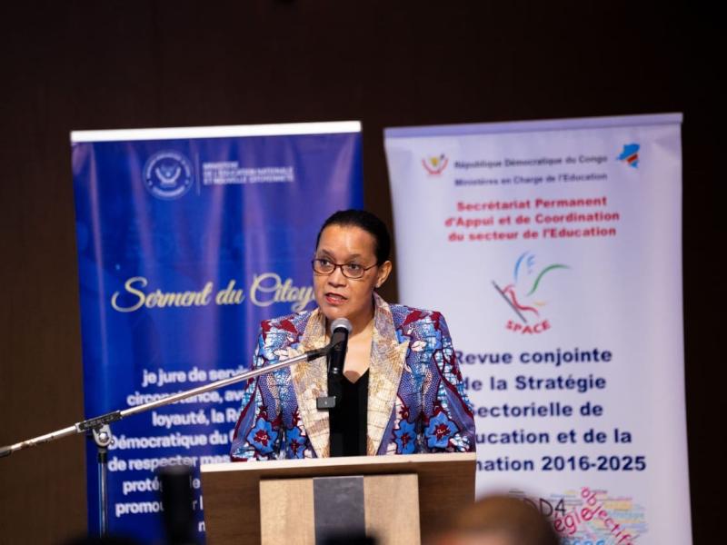 La ministre de l’Éducation nationale Raissa Malu [photo d'illustration]