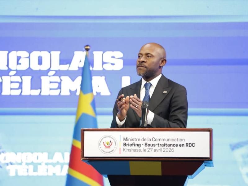 Patrick Muyaya, ministre de Communication et Médias, et porte-parole du Gouvernement congolais