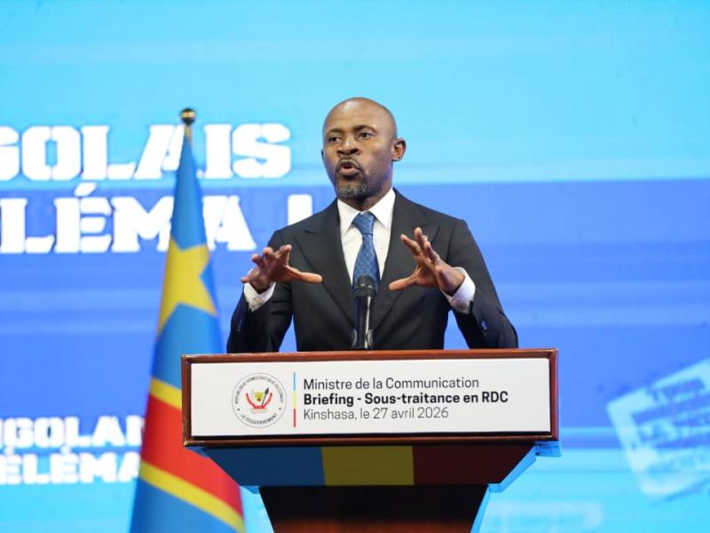 Patrick Muyaya, ministre de Communication et Médias, et porte-parole du Gouvernement congolais