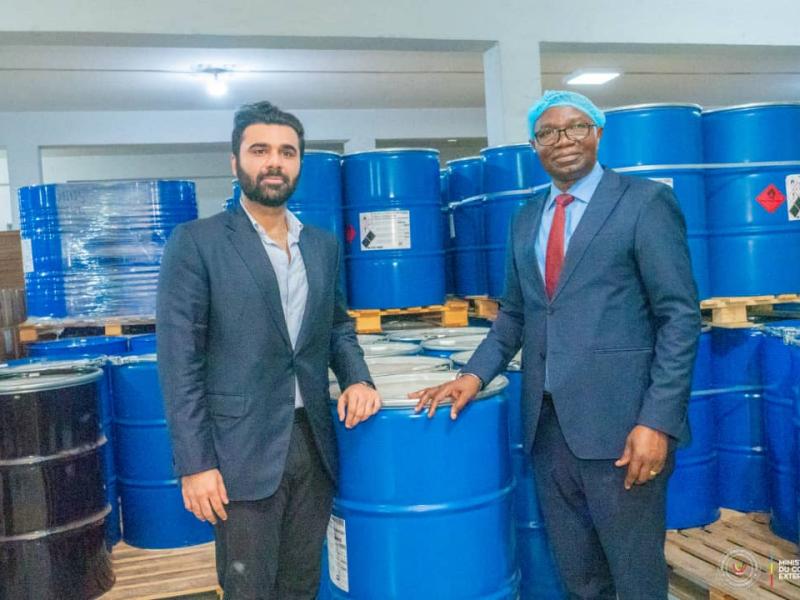 Le ministre du Commerce extérieur Julien Paluku Kahongya en visite chez Africa Crowns & Packaging [photo d'illustration]