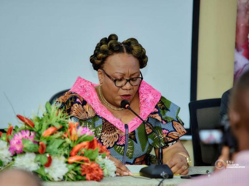 La ministre de l'ESU Marie-Thérèse Sombo [photo d'illustration]