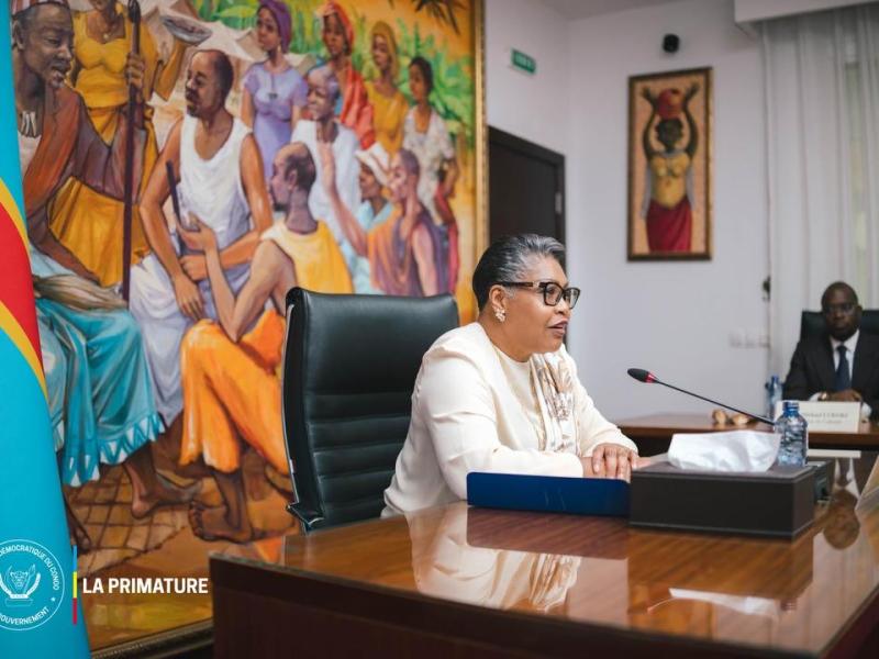 La Première Ministre de la RDC,  Judith Suminwa,  cheffe du Gouvernement 