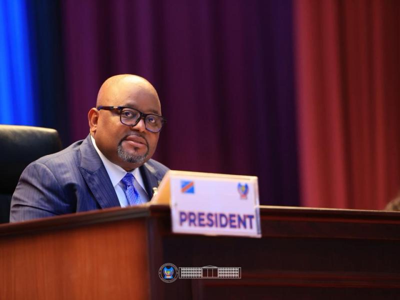 Aimé Boji Sangara,  président de l'Assemblée nationale de la RDC 