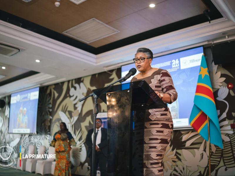 La Première ministre de la RDC, Judith Suminwa